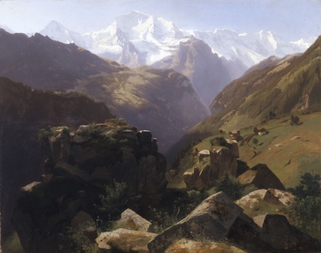Un paysage d'Alexande Calame (1818-1864)